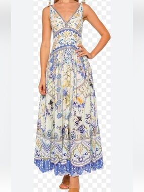 Camilla Tie Shoulder Dress My Homespun Heard NWT